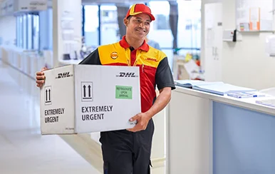 DHL Medical Express service courier pick up for time-critical and condition-sensitive shipments